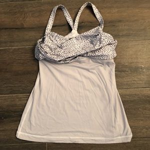 White Lululemon Workout Top Size 8
